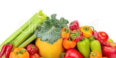 Assortment fresh fruit and vegetables Assortment fresh fruit and vegetables