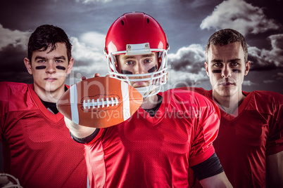 Composite image of american football team