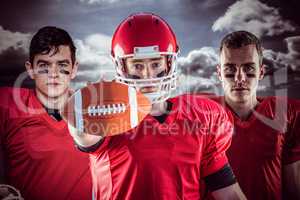 Composite image of american football team