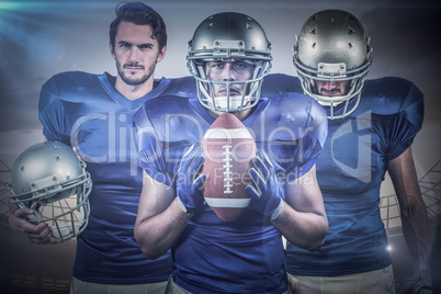 Composite image of american football team