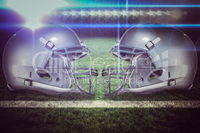 Composite image of american football helmet