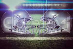Composite image of american football helmet