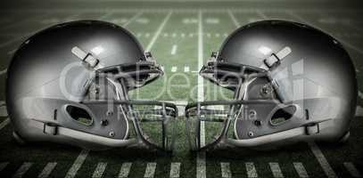 Composite image of american football helmet