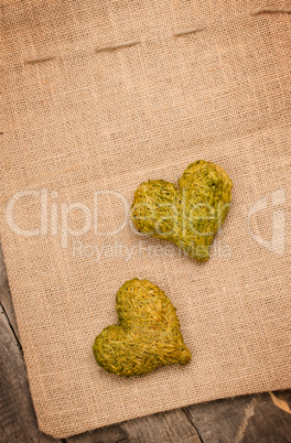 Two hearts of hay