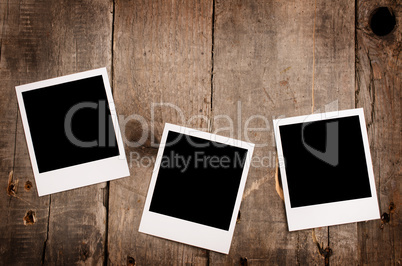 Three photo frames