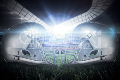 Composite image of american football helmet Composite image of american football helmet