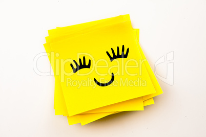 Composite image of smiling face