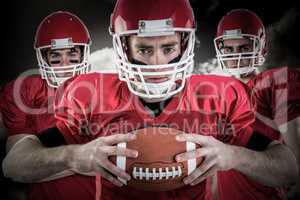 Composite image of american football team