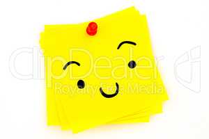 Composite image of smiling face