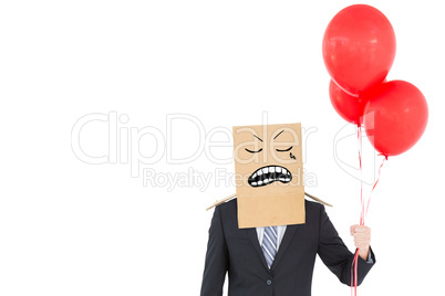 Composite image of anonymous businessman