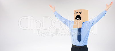 Composite image of cheering anonymous businessman Composite image of cheering anonymous businessman