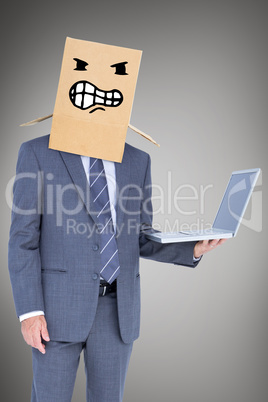 Composite image of anonymous businessman