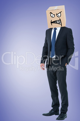 Composite image of anonymous businessman
