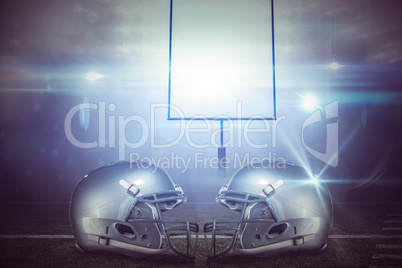 Composite image of american football helmet