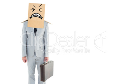 Composite image of anonymous businessman