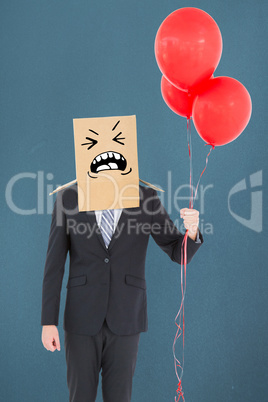 Composite image of anonymous businessman