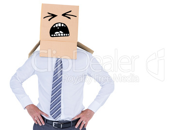 Composite image of anonymous businessman