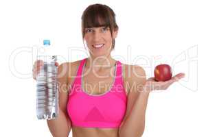 Gesunde Ernährung Diät Fitness Sport junge Frau fit schlank mi