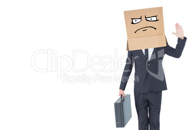 Composite image of anonymous businessman