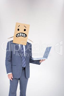 Composite image of anonymous businessman