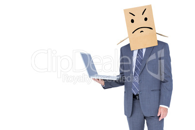 Composite image of anonymous businessman