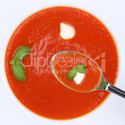 Gesunde Ernährung Tomatensuppe Tomaten Tomate Suppe essen auf L