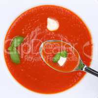 Gesunde Ernährung Tomatensuppe Tomaten Tomate Suppe essen auf L