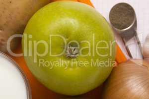 Green apple - auxiliary ingredient