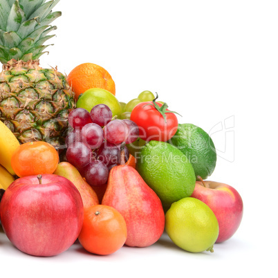 Collection fruit with pineapple