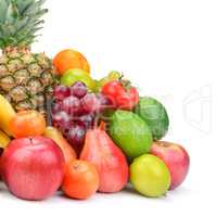 Collection fruit with pineapple