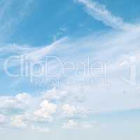 Blue sky with white clouds