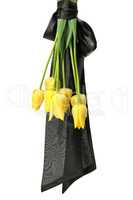 bouquet of yellow flowers for funeral