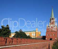 Kremlin tower on sky background