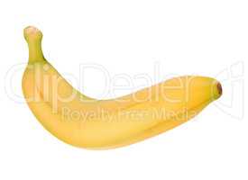 Yellow Banana Isolated