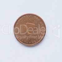 Dutch 2 cent coin