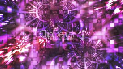 Twinkling Abstract Hi-Tech Light Patterns, Purple Magenta, Events, Loopable, HD