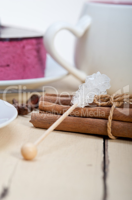 blueberry and raspberry cake mousse dessert