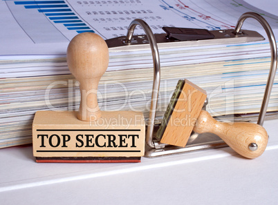 Top Secret - Rubber Stamp in the Office