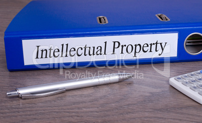 Intellectual Property - binder in the office