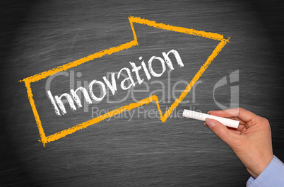 Innovation - Arrow with text