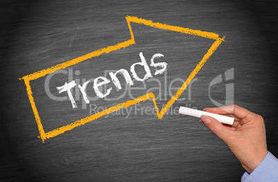 Trends - arrow with text