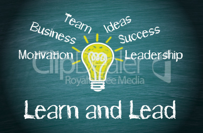 Learn and Lead Business Concept