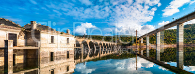 The dam on the lake omodeo