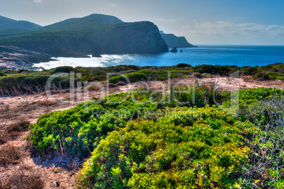 Landscape of coast of Sardinia - Gulf of porticciolo