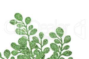 Christmas decorative green leaves
