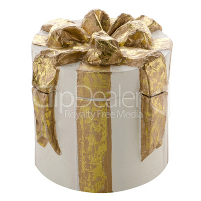 Christmas decorative white gift box