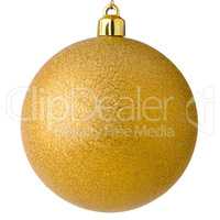 Yellow christmas ball