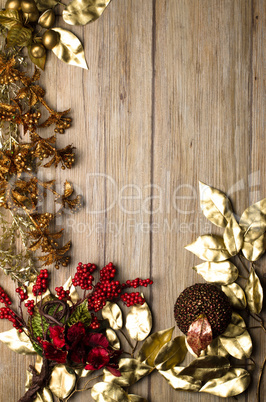 Christmas decorations frame