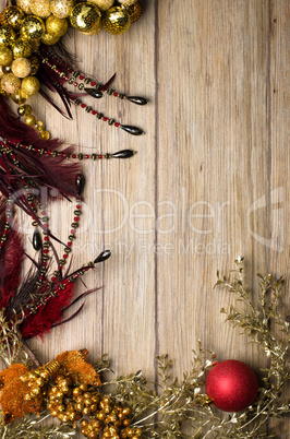 Christmas decorations frame