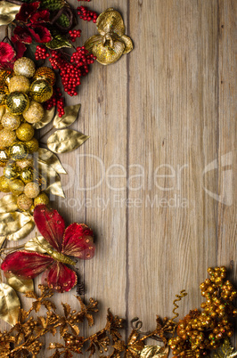 Christmas decorations frame